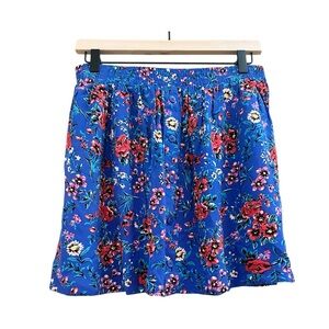 Primark Blue Floral Mini Skirt